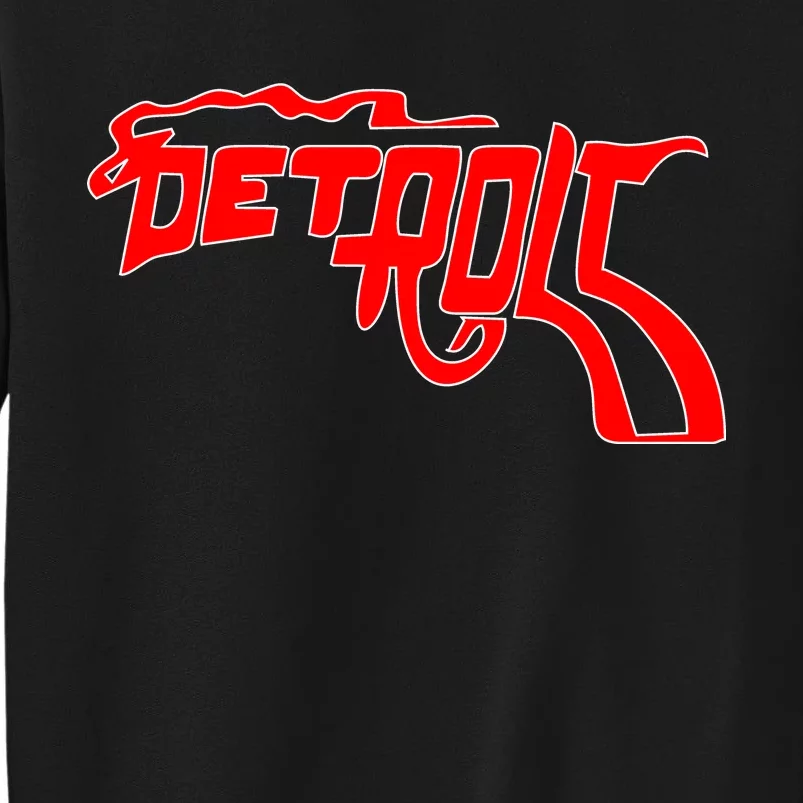 Detroit Gun Smoke Revolver Tall Sweatshirt