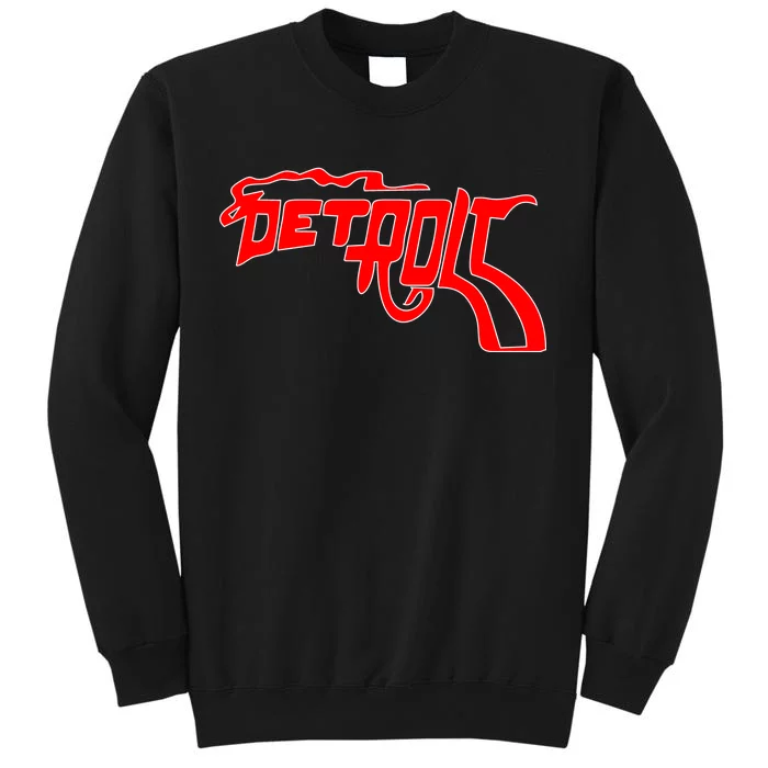 Detroit Gun Smoke Revolver Tall Sweatshirt