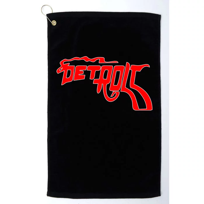 Detroit Gun Smoke Revolver Platinum Collection Golf Towel