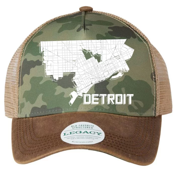 Detroit Illustration Map Legacy Tie Dye Trucker Hat