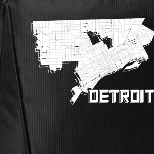 Detroit Illustration Map City Backpack