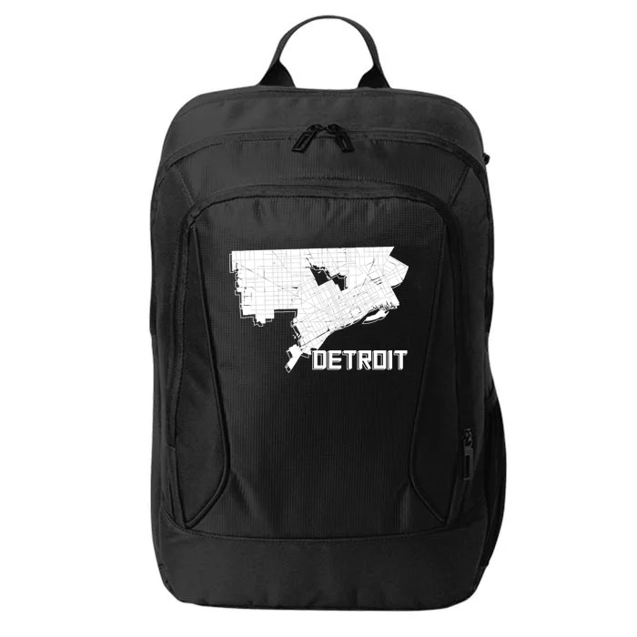 Detroit Illustration Map City Backpack