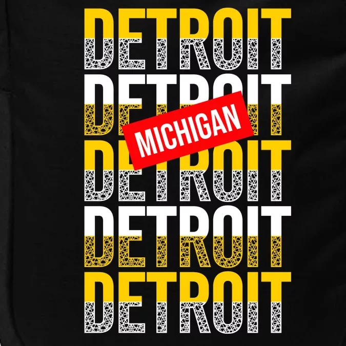 Detroit Michigan Typography Impact Tech Backpack