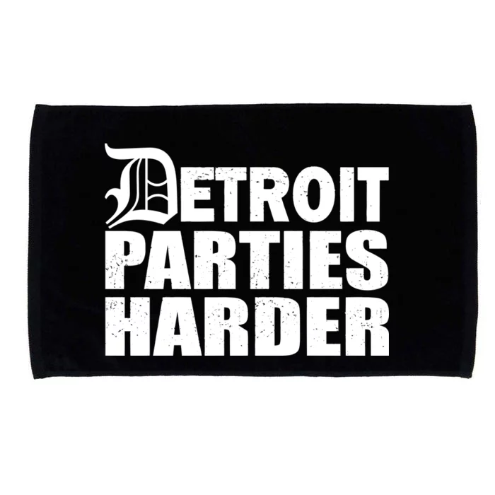 Detroit Parties Harder Microfiber Hand Towel