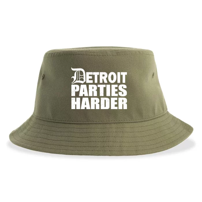 Detroit Parties Harder Sustainable Bucket Hat