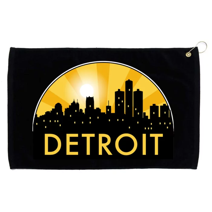 Detroit Record Logo Grommeted Golf Towel