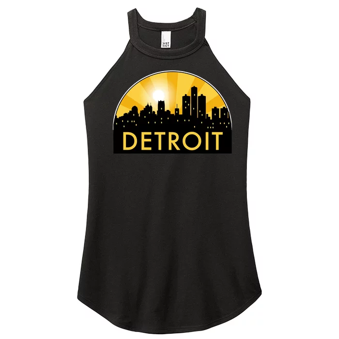 Detroit Record Logo Women’s Perfect Tri Rocker Tank