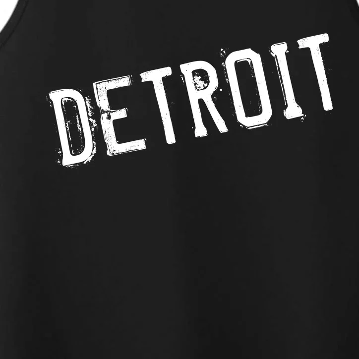 Detroit Retro Grunge Performance Tank