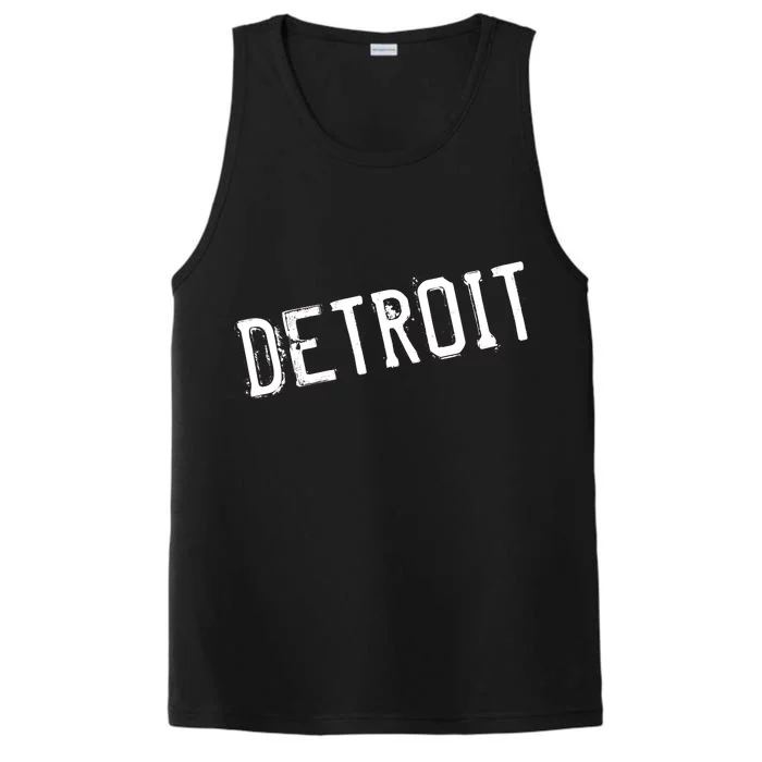 Detroit Retro Grunge Performance Tank