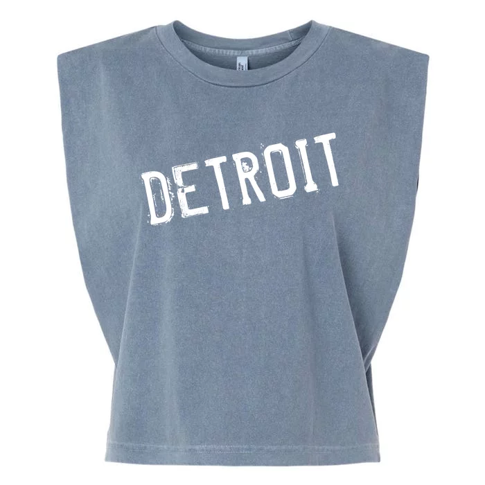 Detroit Retro Grunge Garment-Dyed Women's Muscle Tee