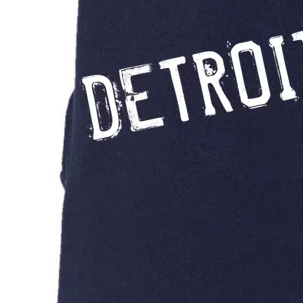 Detroit Retro Grunge Doggie 3-End Fleece Hoodie