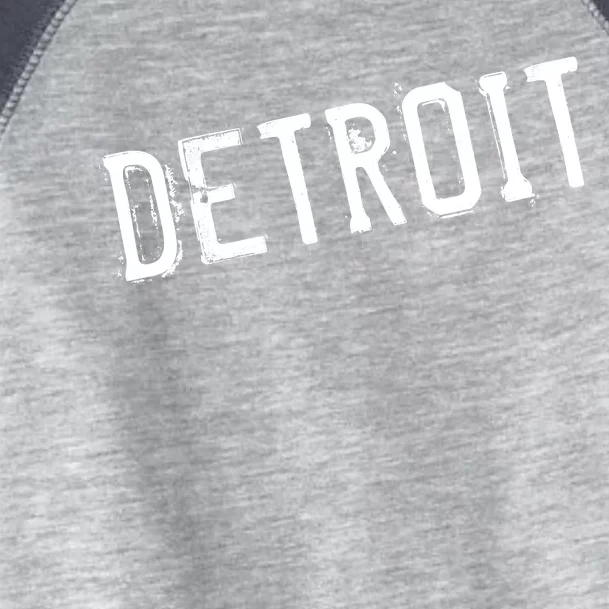 Detroit Retro Grunge Toddler Fine Jersey T-Shirt