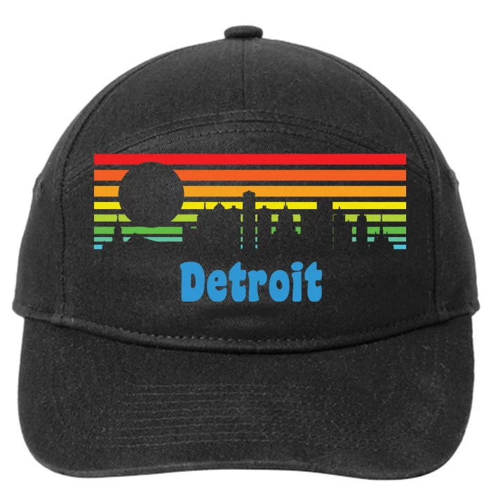 Detroit Retro Skyline 7-Panel Snapback Hat