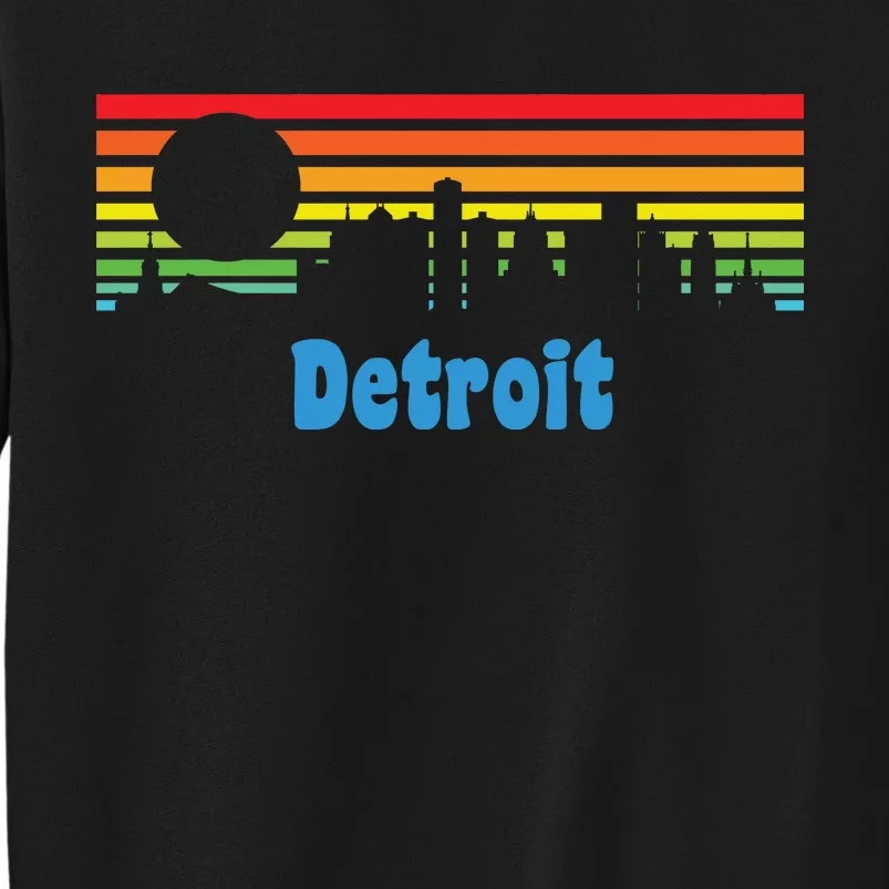 Detroit Retro Skyline Tall Sweatshirt