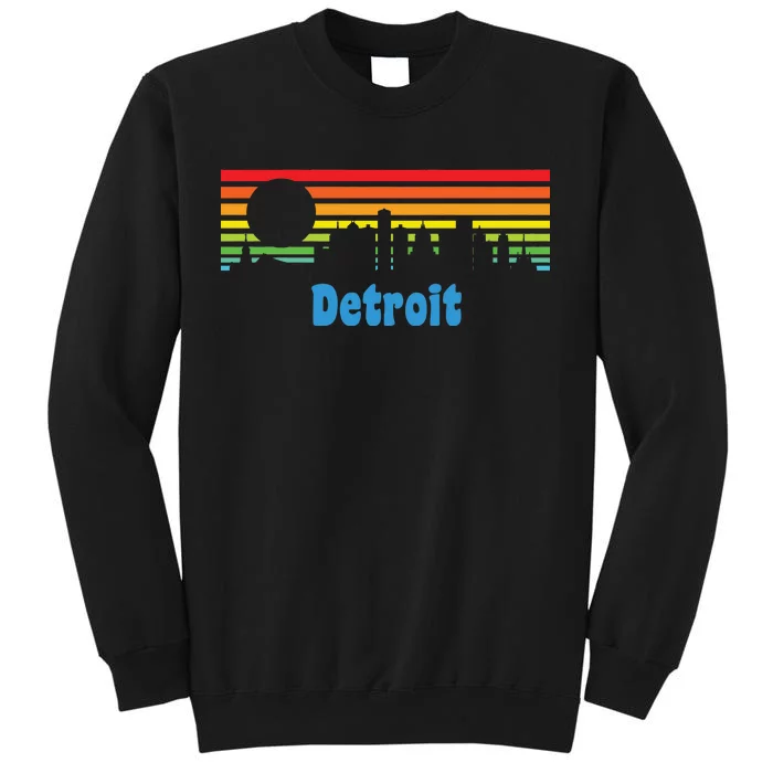 Detroit Retro Skyline Tall Sweatshirt