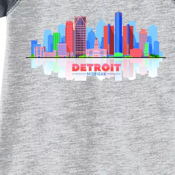 Detroit Skyline Abstract Infant Baby Jersey Bodysuit