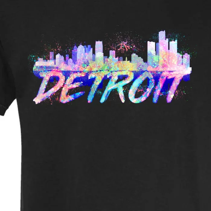 Detroit Skyline Paint Garment-Dyed Heavyweight T-Shirt