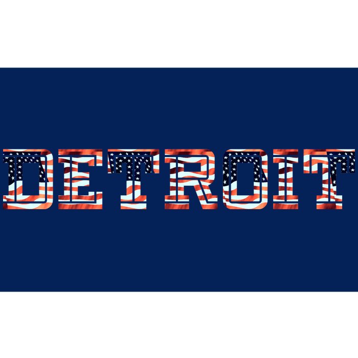 Detroit USA FLAG Grunge Bumper Sticker