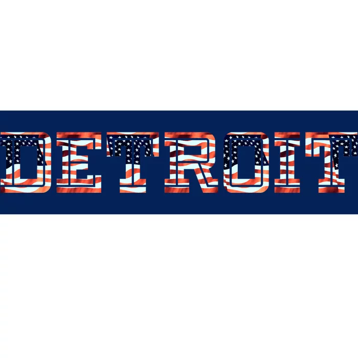 Detroit USA FLAG Grunge Bumper Sticker