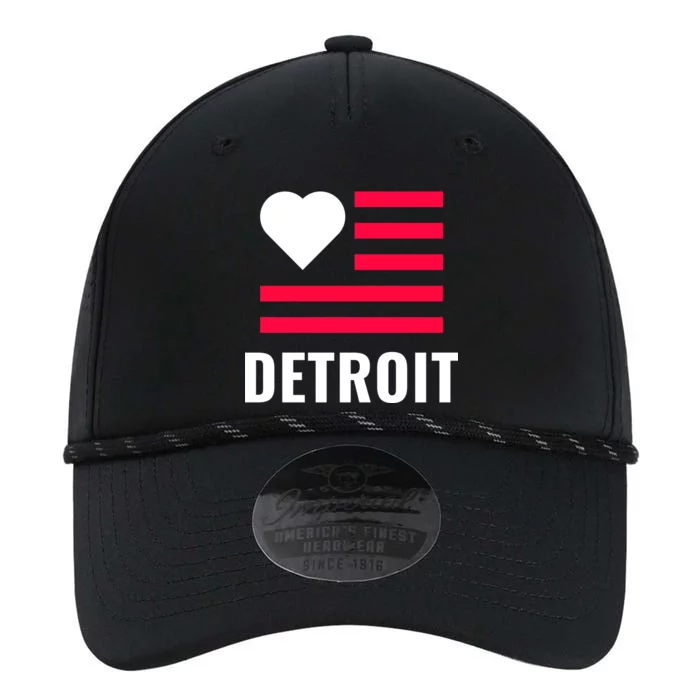 Detroit USA Flag Love Performance The Dyno Cap