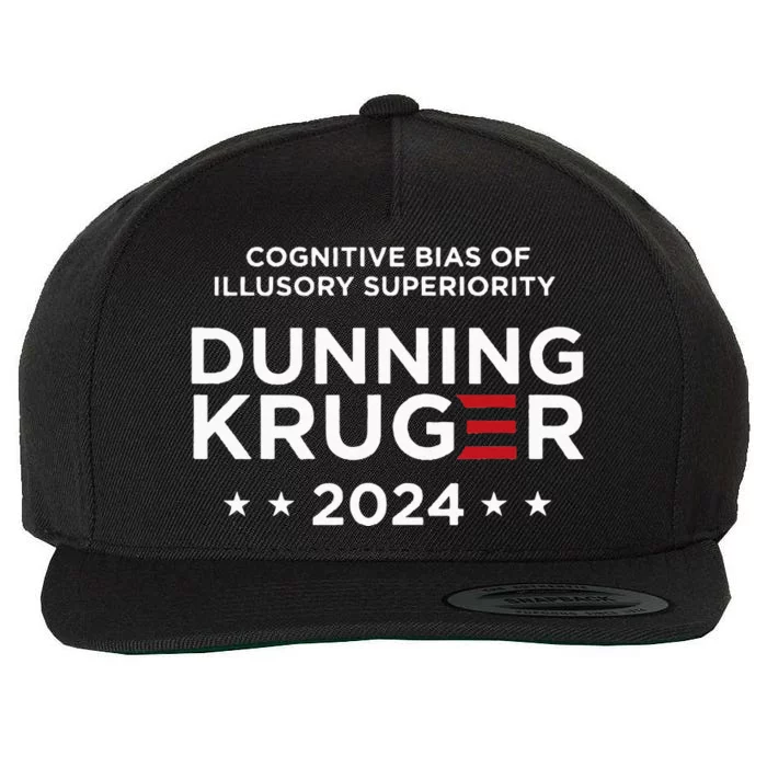 DunningKruger Effect Unaware Behavior Humorous Psychology Wool Snapback Cap