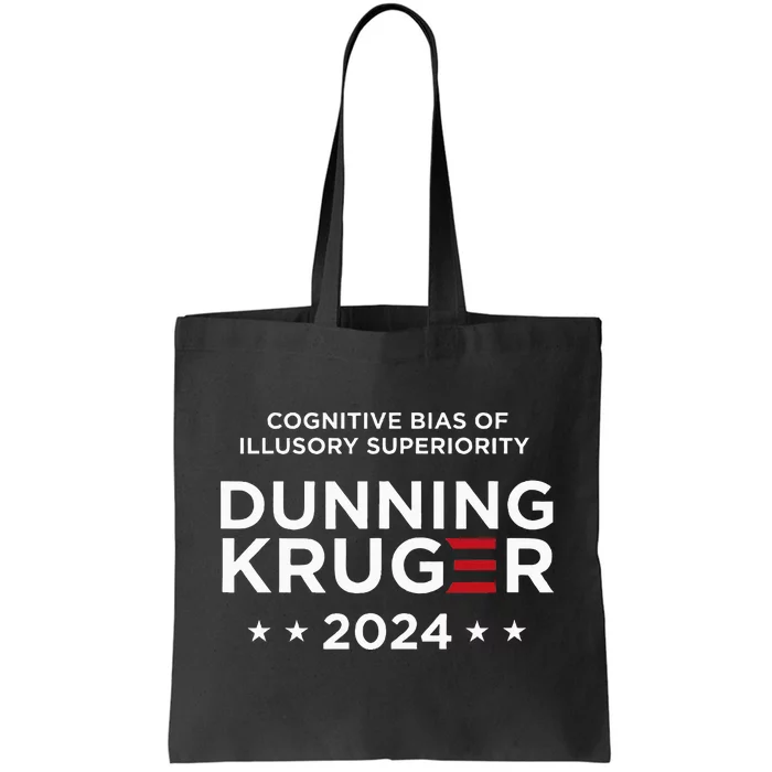 Dunningkruger Effect Unaware Behavior Humorous Psychology Tote Bag