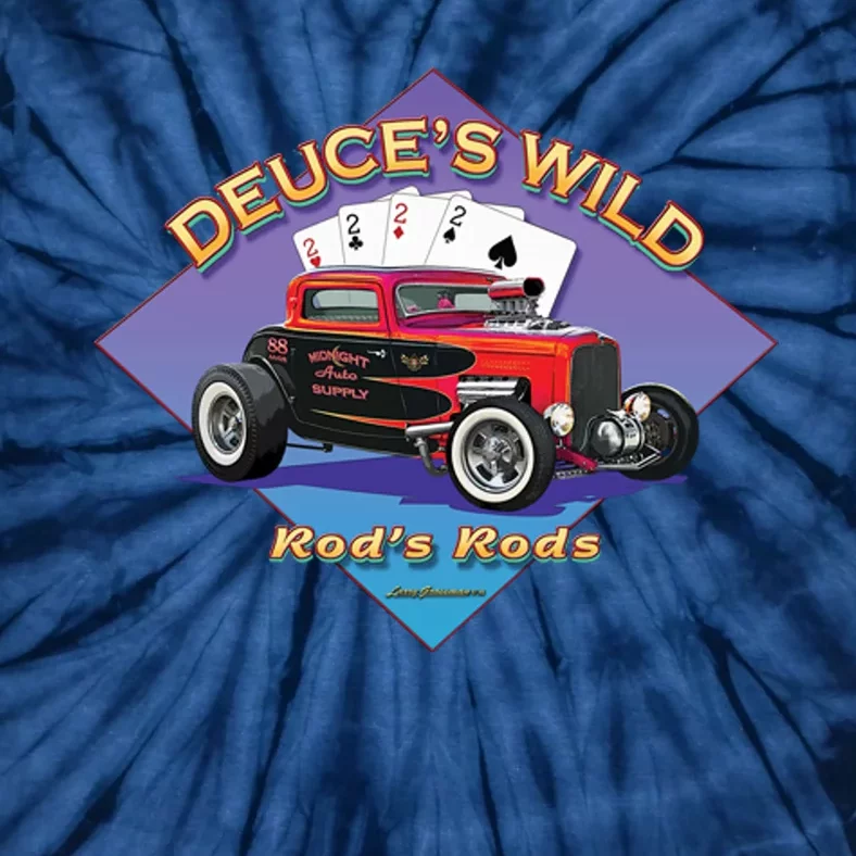 Deuce's Wild Hot Rod Larry Grossman Tie-Dye T-Shirt