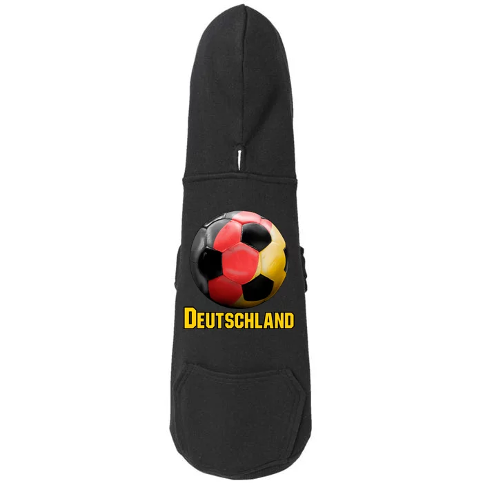 Deutschland German Flag Germany Soccer Style Doggie 3-End Fleece Hoodie