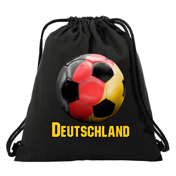 Deutschland German Flag Germany Soccer Style Drawstring Bag