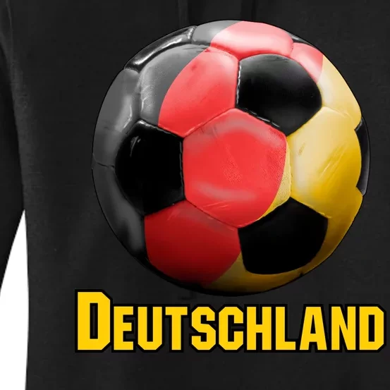 Deutschland German Flag Germany Soccer Style Women's Pullover Hoodie