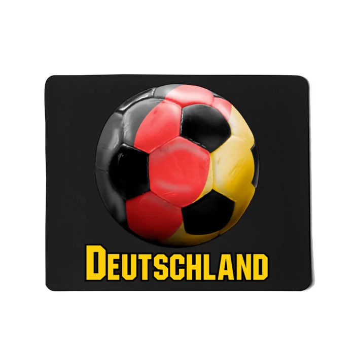 Deutschland German Flag Germany Soccer Style Mousepad