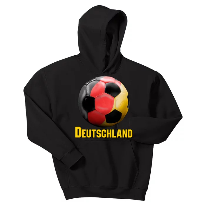 Deutschland German Flag Germany Soccer Style Kids Hoodie