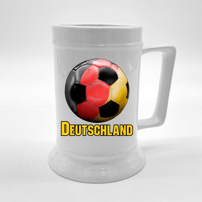 Deutschland German Flag Germany Soccer Style Front & Back Beer Stein