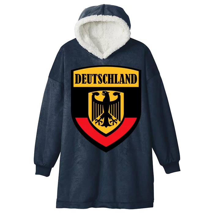 Deutschland Germany Crest Hooded Wearable Blanket