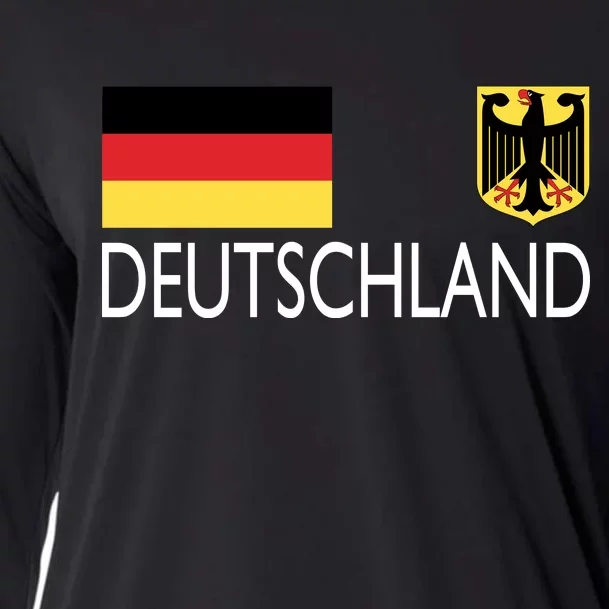 Deutschland Germany Soccer Cooling Performance Long Sleeve Crew