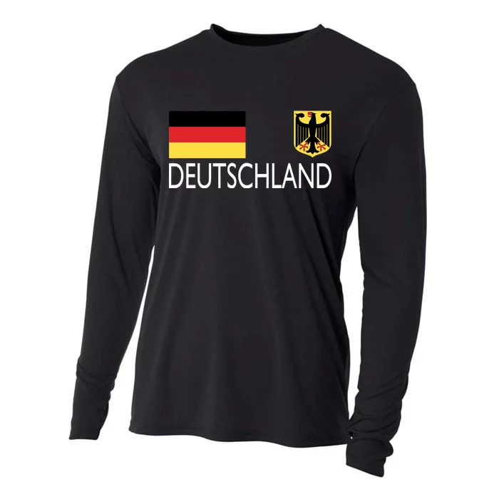 Deutschland Germany Soccer Cooling Performance Long Sleeve Crew