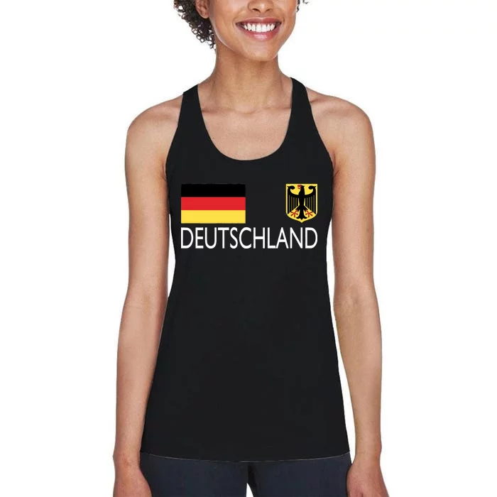 Deutschland Germany Soccer Women's Racerback Tank