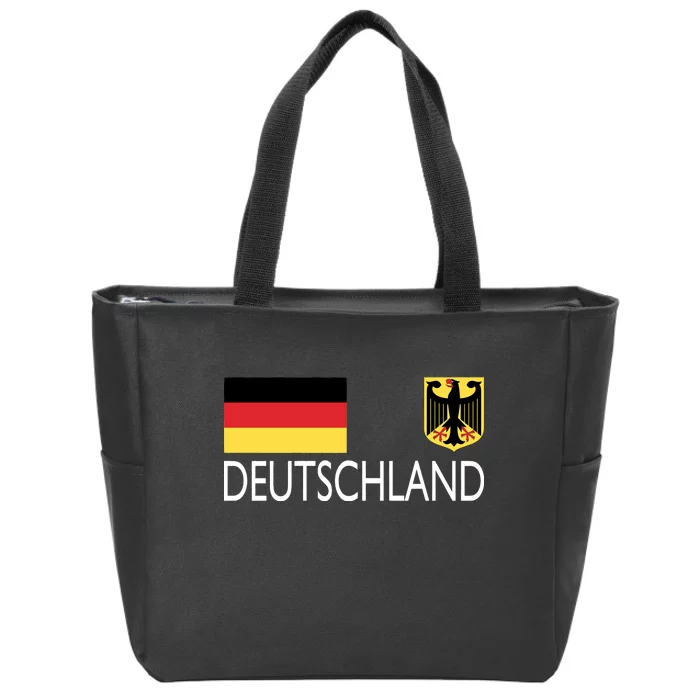 Deutschland Germany Soccer Zip Tote Bag