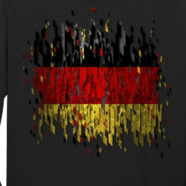 Deutschland Germany Torn German Flag Long Sleeve Shirt