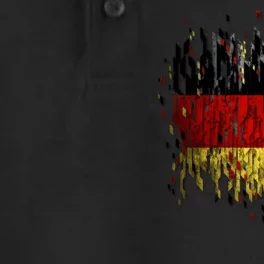 Deutschland Germany Torn German Flag Dry Zone Grid Performance Polo