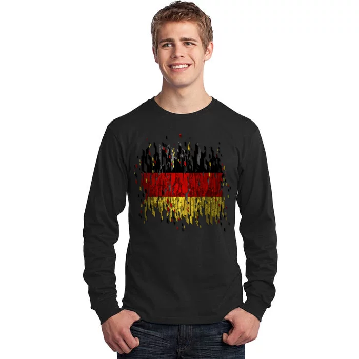 Deutschland Germany Torn German Flag Tall Long Sleeve T-Shirt