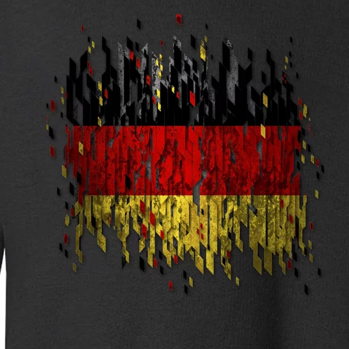 Deutschland Germany Torn German Flag Toddler Sweatshirt