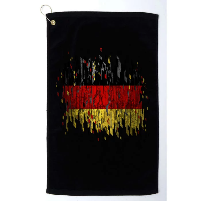 Deutschland Germany Torn German Flag Platinum Collection Golf Towel