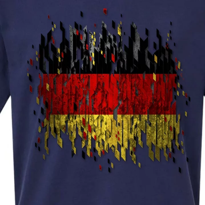 Deutschland Germany Torn German Flag Sueded Cloud Jersey T-Shirt