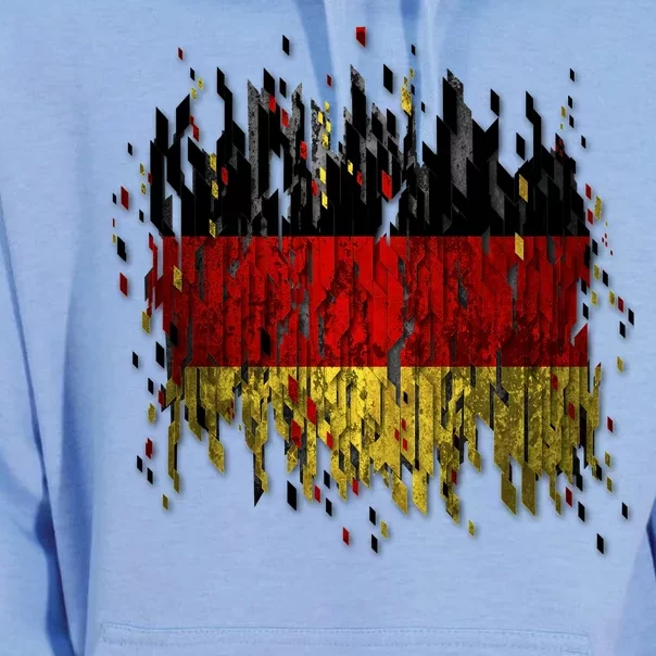 Deutschland Germany Torn German Flag Unisex Surf Hoodie