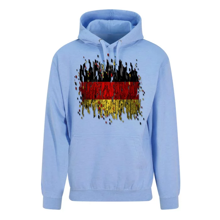 Deutschland Germany Torn German Flag Unisex Surf Hoodie