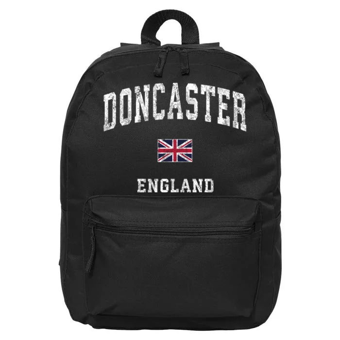 Doncaster England Vintage Athletic Sports 16 in Basic Backpack