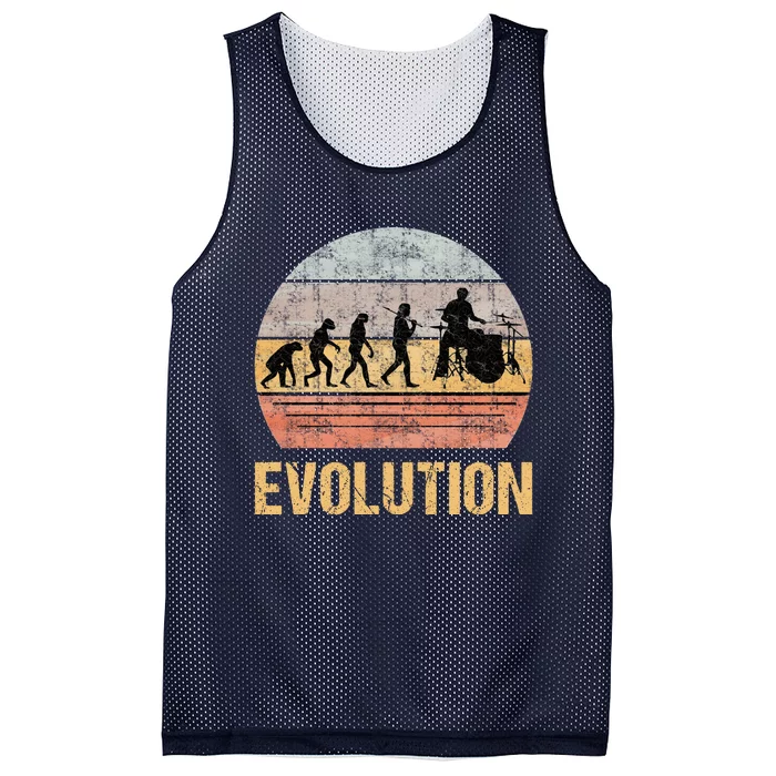 Drummer Evolution Vintage Retro Mesh Reversible Basketball Jersey Tank