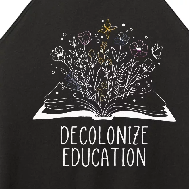 Decolonize Education Wildflower Book Women’s Perfect Tri Rocker Tank