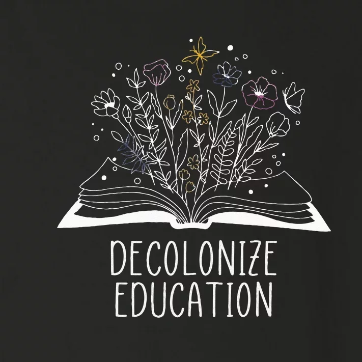 Decolonize Education Wildflower Book Toddler Long Sleeve Shirt